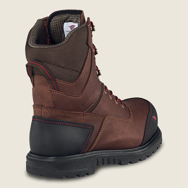 Red Wing Mens Safety Boots - Brnr Xp - 8-inch Waterproof Csa Toe - Brown/Black - OPC230657